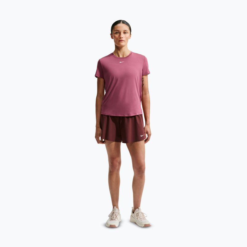 Koszulka treningowa damska Nike One Classic pink smoke/white 2