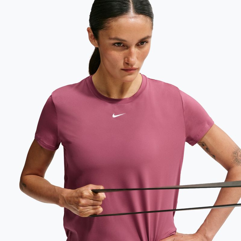 Koszulka treningowa damska Nike One Classic pink smoke/white 6