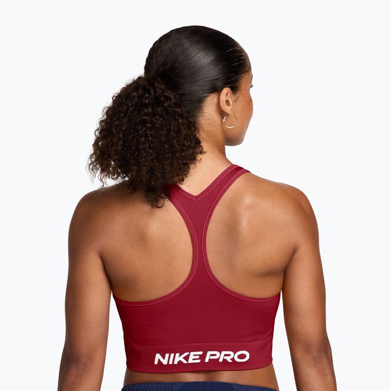 Top treningowy Nike Pro Seamless tough red/white 2