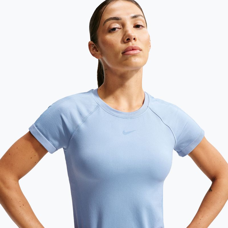 Koszulka treningowa damska Nike Pro Seamless work blue 3