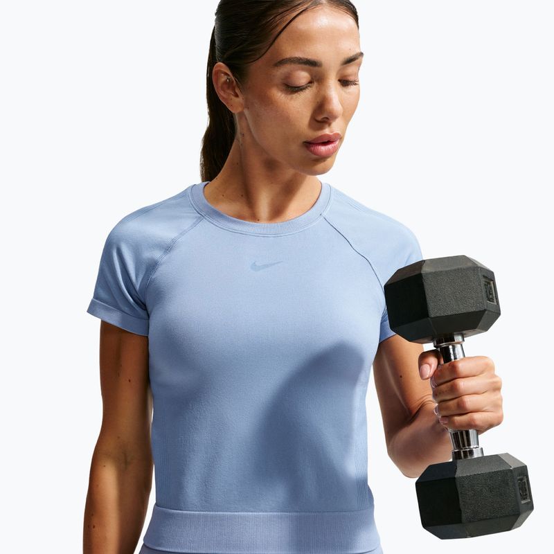 Koszulka treningowa damska Nike Pro Seamless work blue 5