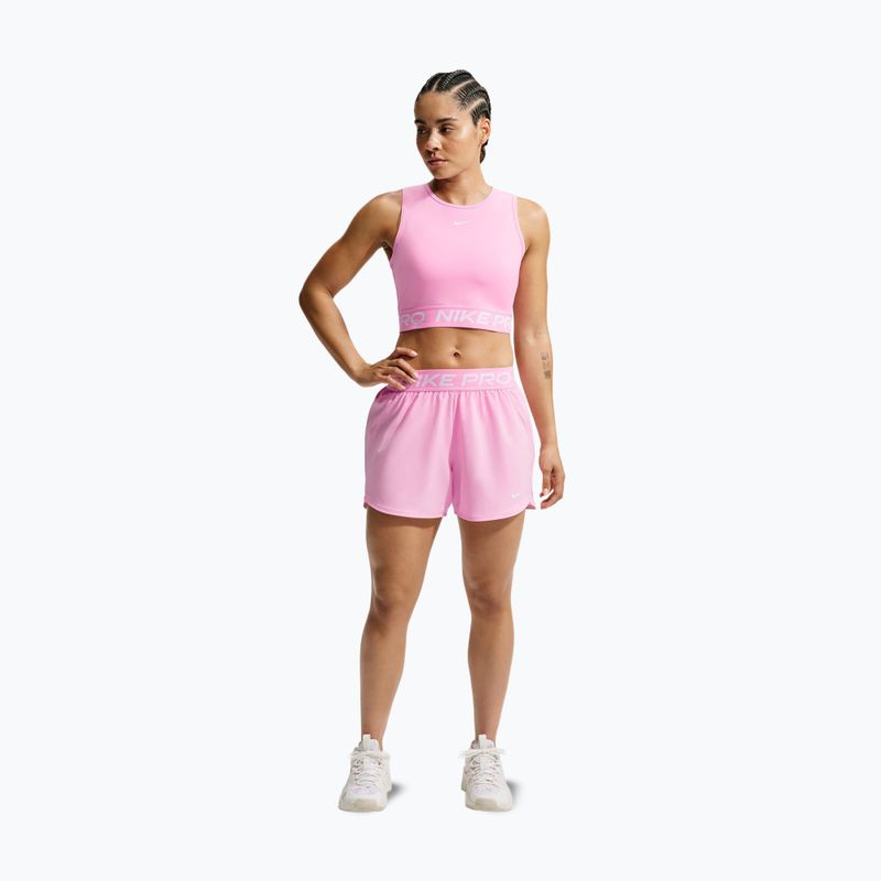 Koszulka damska Nike Pro pink rise/white 2