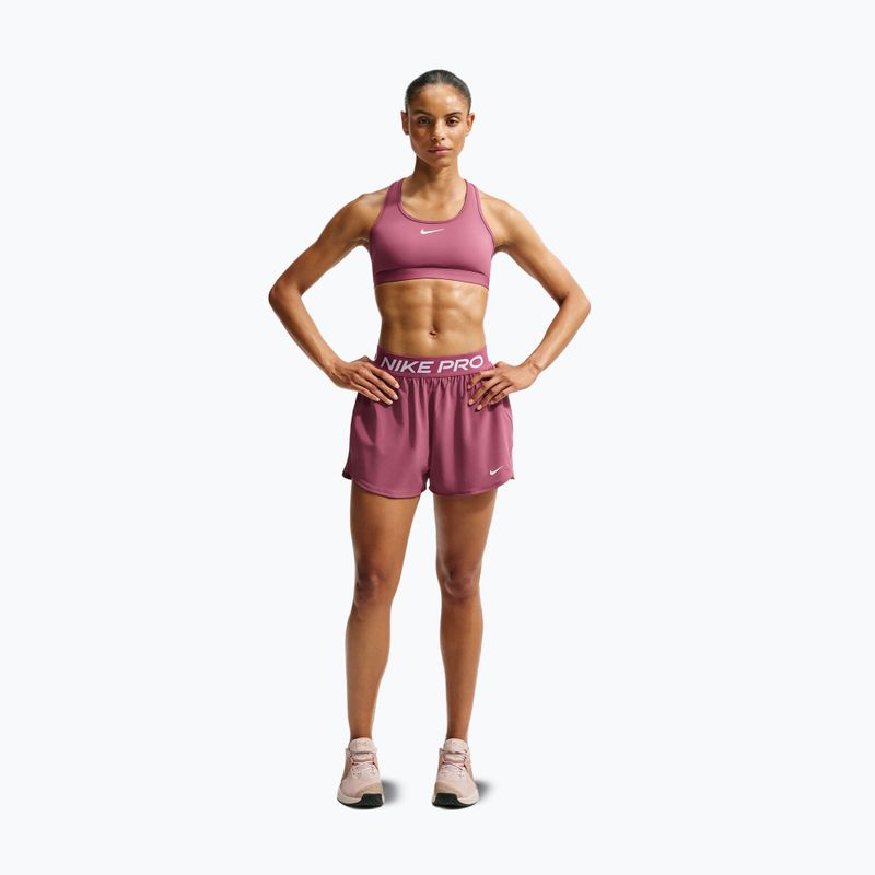 Spodenki treningowe damskie Nike Pro pink smoke/white 7