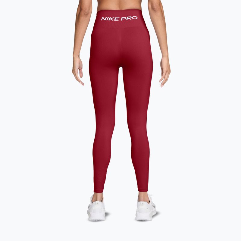 Legginsy damskie Nike Pro Seamless tough red/white 2
