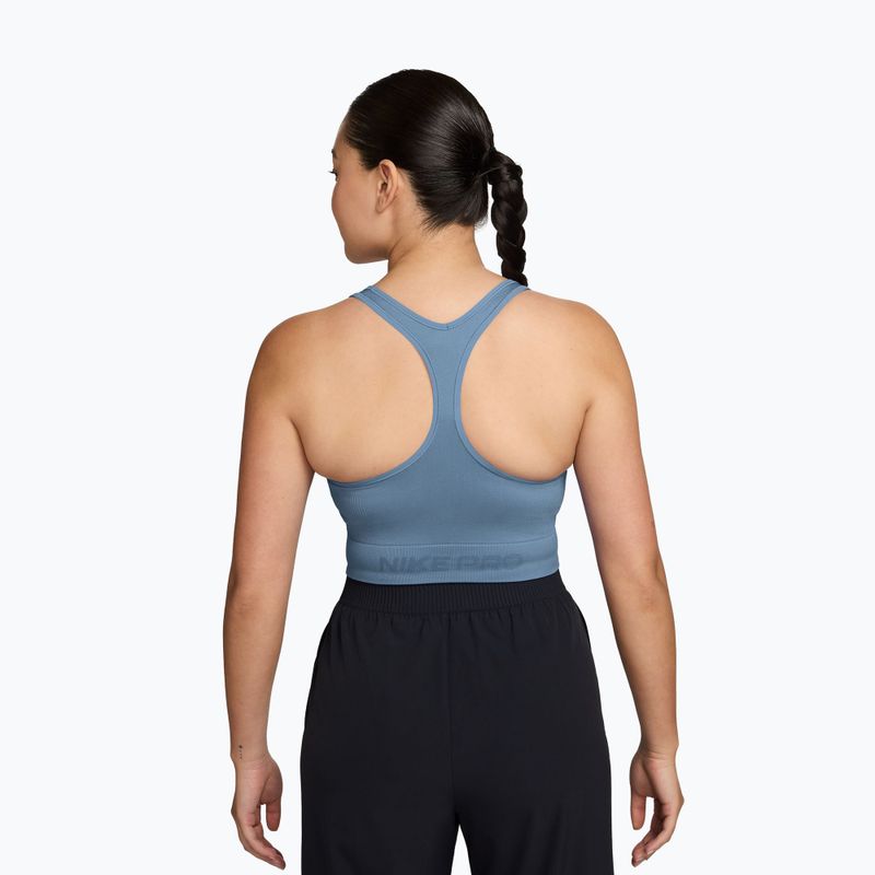 Koszulka treningowa damska Nike Pro Seamless work blue 2
