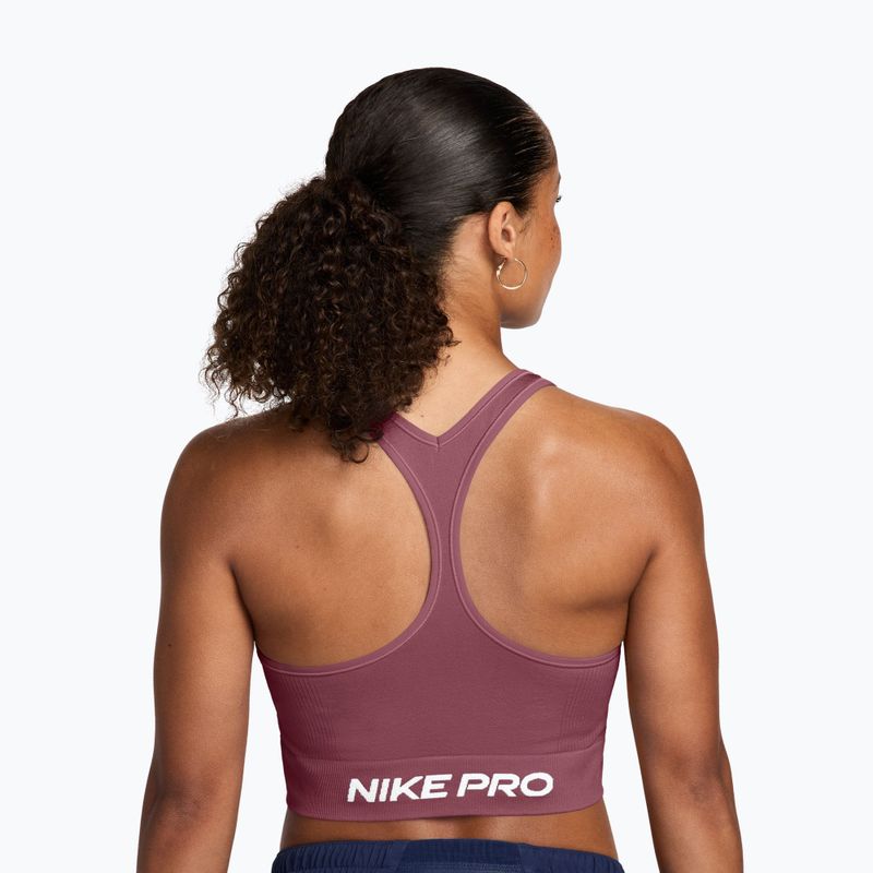 Top treningowy Nike Pro Seamless pink smoke/white 2