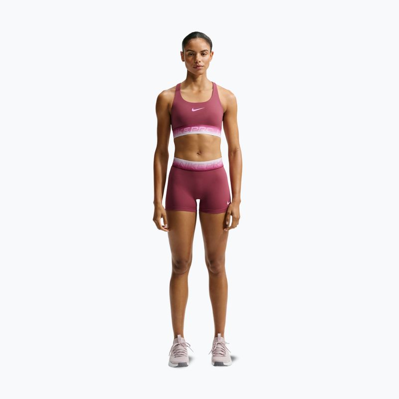 Biustonosz treningowy Nike Pro pink smoke/pink smoke/pink rise 2