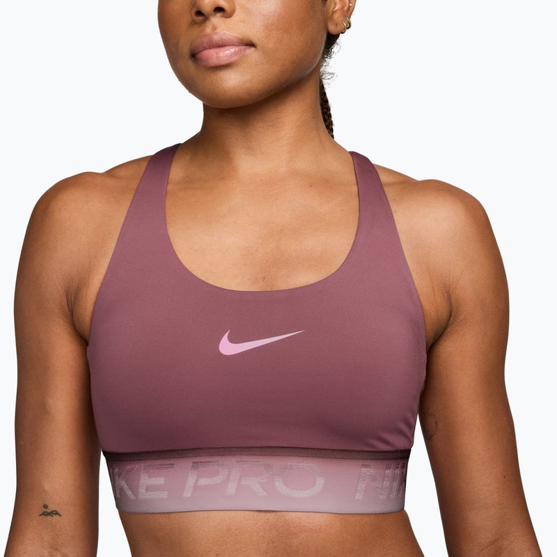 Biustonosz treningowy Nike Pro pink smoke/pink smoke/pink rise 4