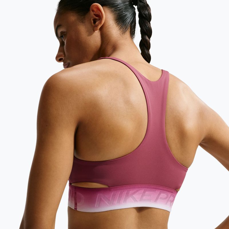 Biustonosz treningowy Nike Pro pink smoke/pink smoke/pink rise 5
