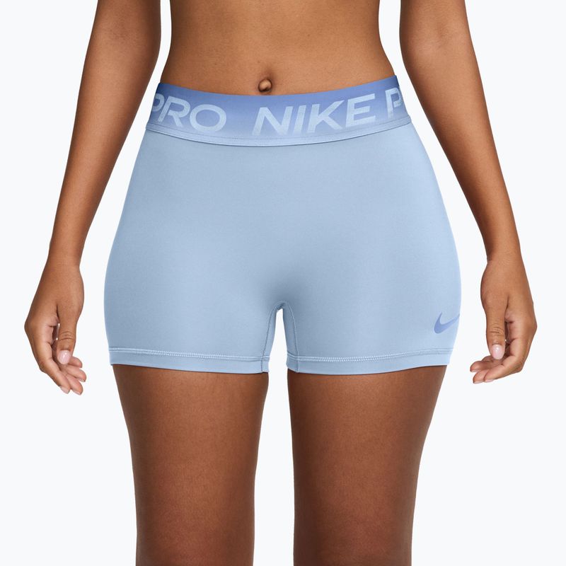 Spodenki treningowe damskie Nike Pro hydrogen blue/aluminum