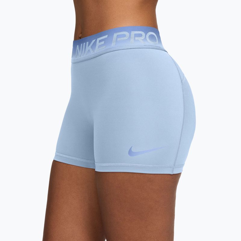 Spodenki treningowe damskie Nike Pro hydrogen blue/aluminum 3