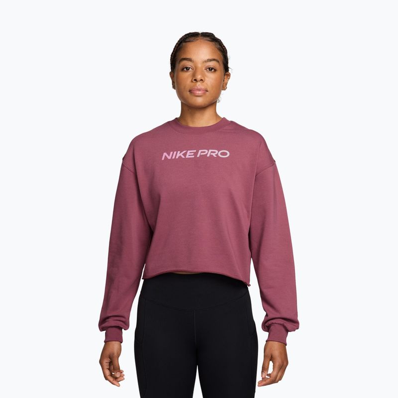 Longsleeve damski Nike Pro pink smoke/bleached lilac