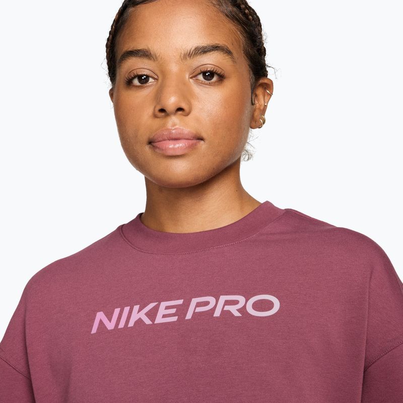 Longsleeve damski Nike Pro pink smoke/bleached lilac 3