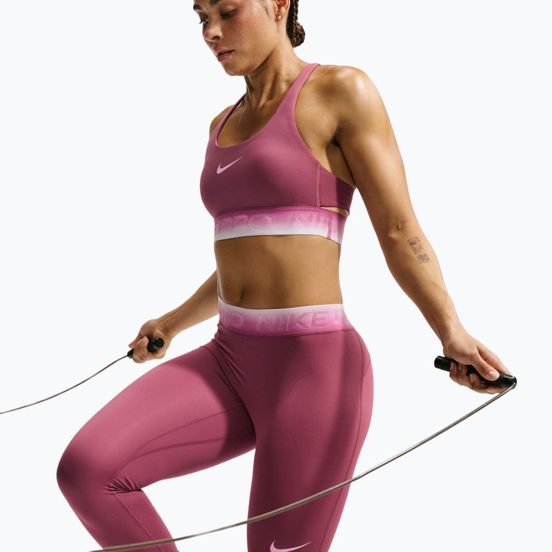 Legginsy damskie Nike Pro pink smoke/pink rise 6