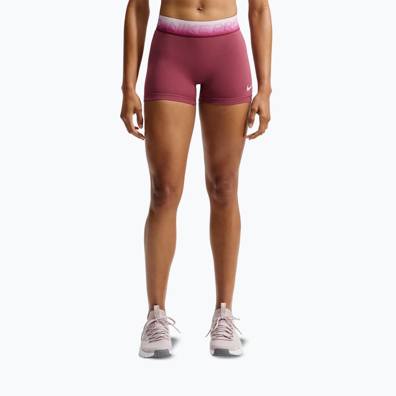 Spodenki treningowe damskie Nike Pro pink smoke/bleached lilac