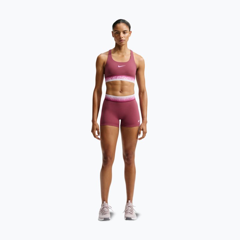 Spodenki treningowe damskie Nike Pro pink smoke/bleached lilac 2