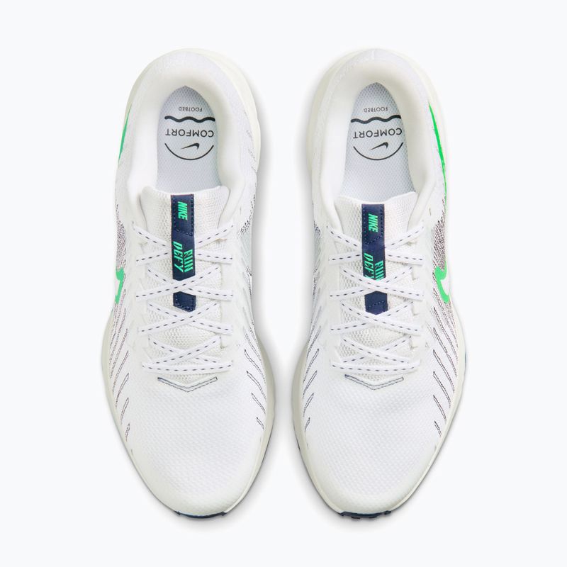 Buty do biegania męskie Nike Run Defy white/midnight navy/green spark 5