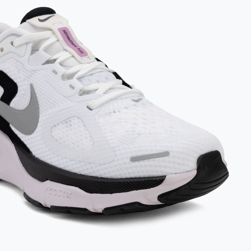 Buty do biegania damskie Nike Structure Plus white/black/metallic silver 7
