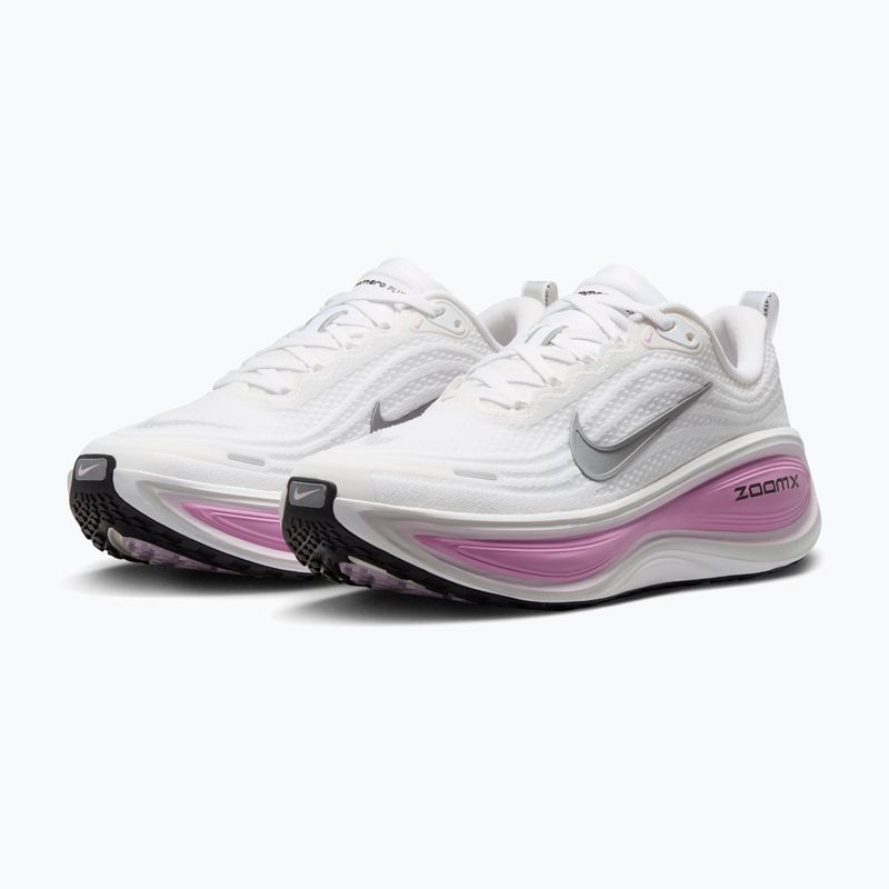 Buty do biegania damskie Nike Vomero Plus white/bleached lilac/metallic silver 3