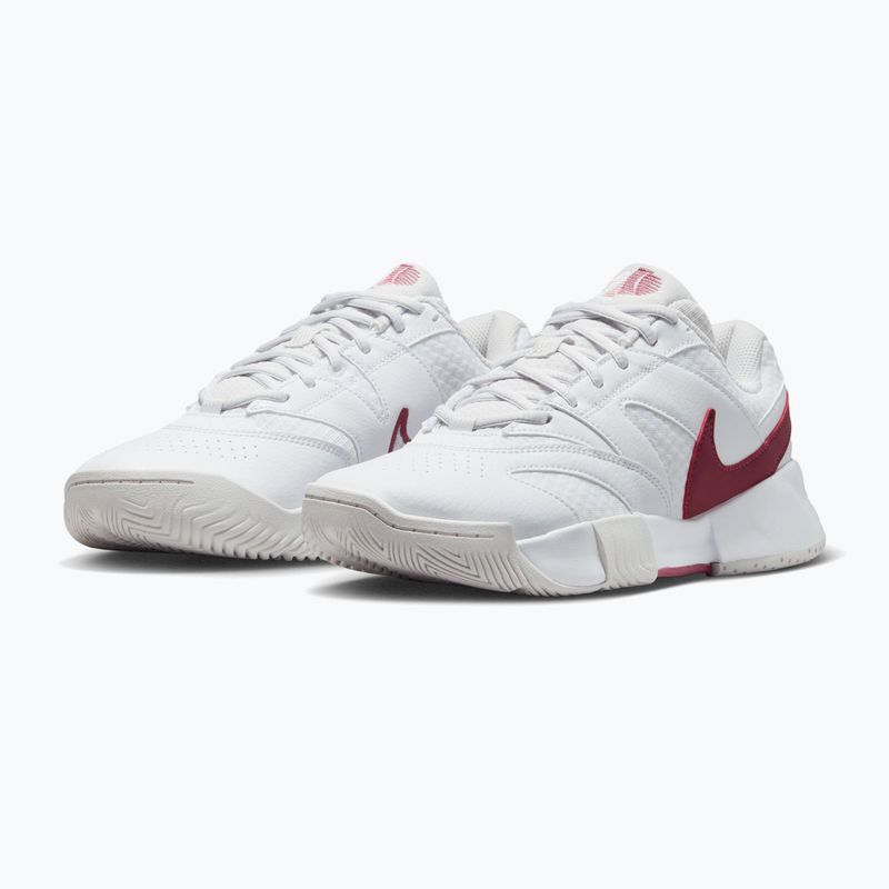 Buty do tenisa damskie Nike Court Lite 4 White/Vast Grey/Pink Smoke 3