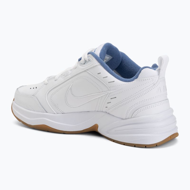 Buty treningowe męskie Nike Air Monarch IV white/indigo storm/gum light brown/white 3
