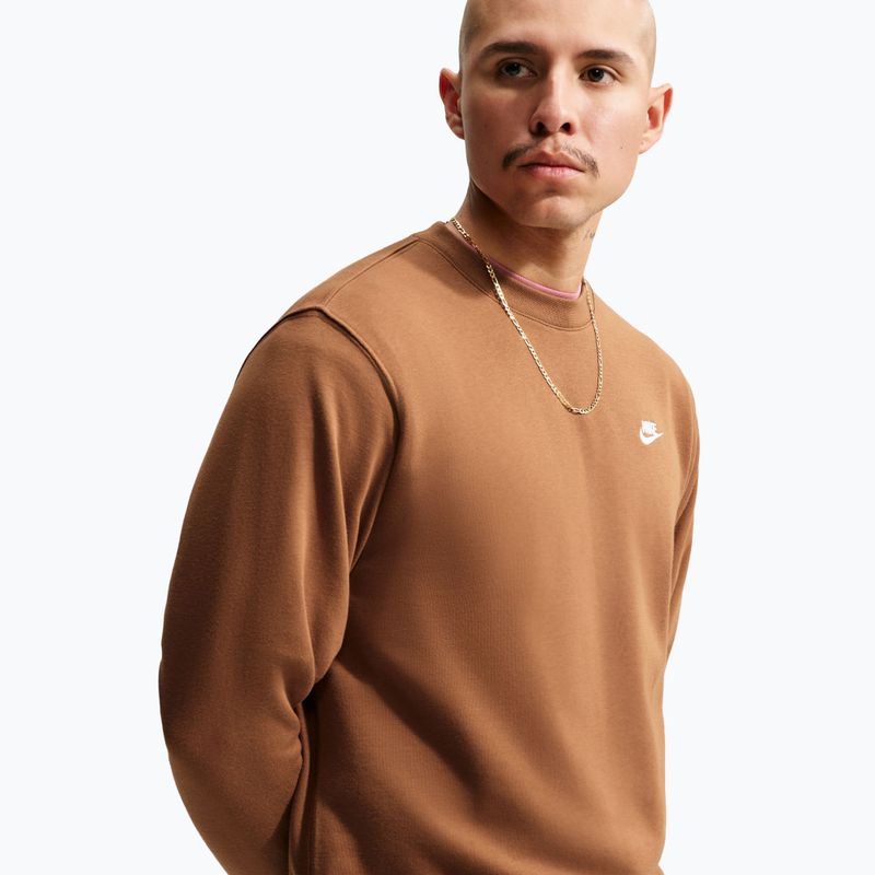 Bluza męska Nike Club ale brown/white 4