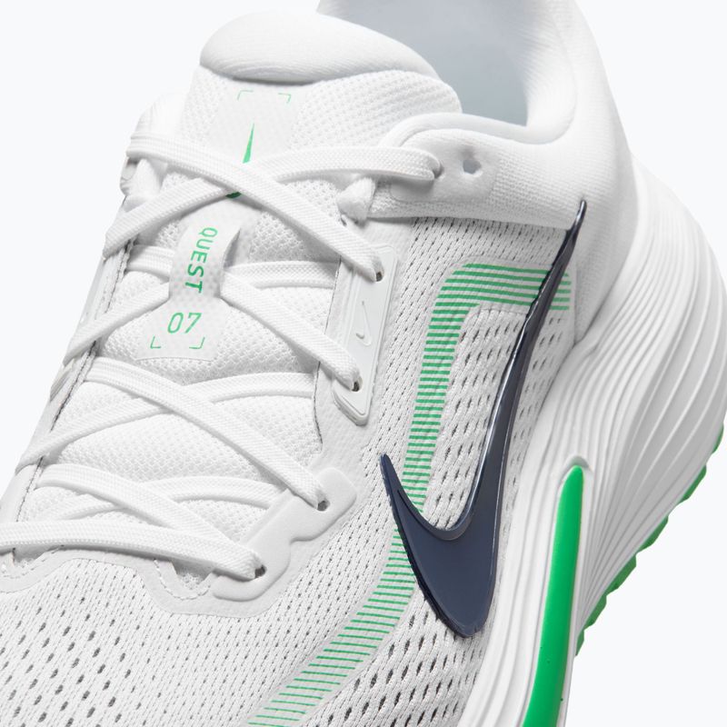Buty do biegania męskie Nike Quest 7 white/green spark/midnight navy 7