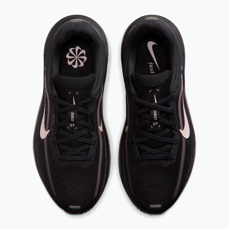 Buty do biegania damskie Nike Quest 7 black/taupe haze/silt red 5