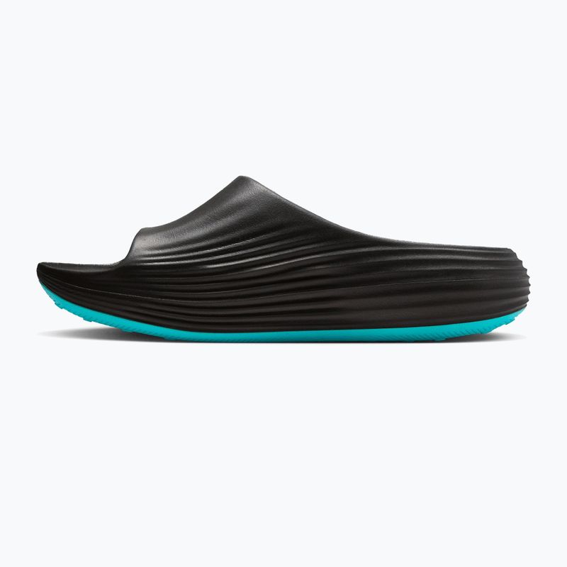 Klapki męskie Nike ReactX Rejuven8 black/gamma blue/metallic silver 2