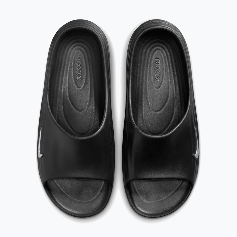 Klapki męskie Nike ReactX Rejuven8 black/gamma blue/metallic silver 4