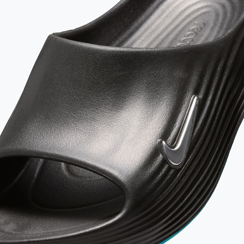 Klapki męskie Nike ReactX Rejuven8 black/gamma blue/metallic silver 5