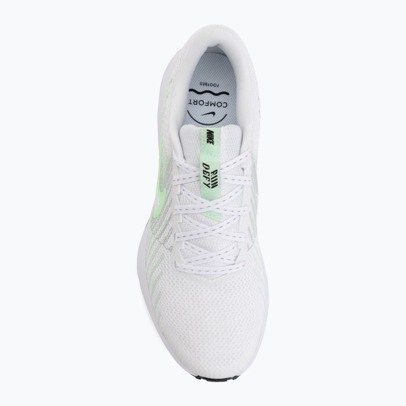 Buty do biegania damskie Nike Run Defy white/cucumber calm/black/illusion green 5