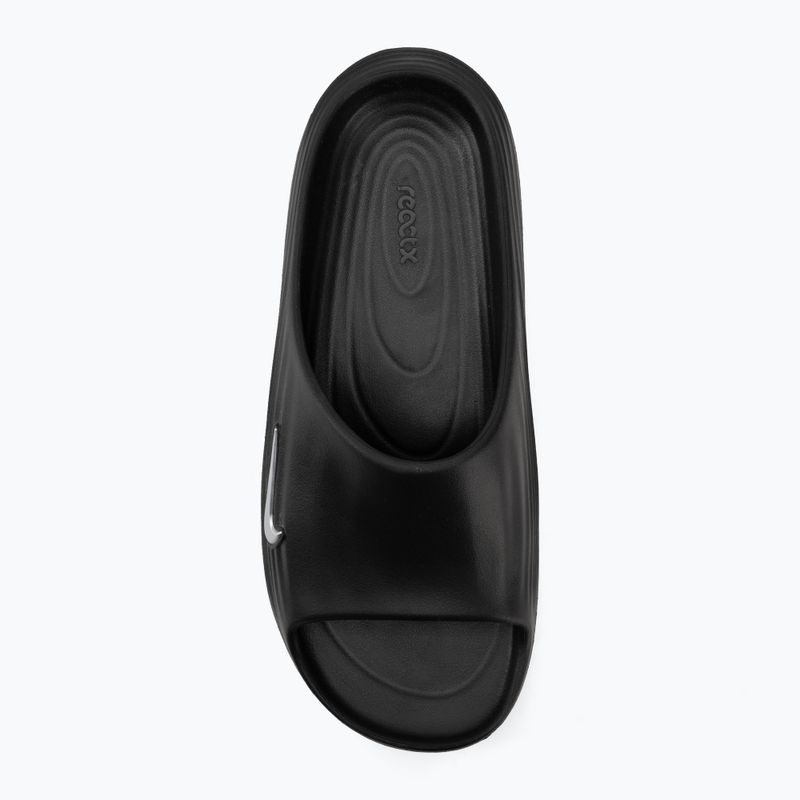 Klapki męskie Nike ReactX Rejuven8 black/gamma blue/metallic silver 5
