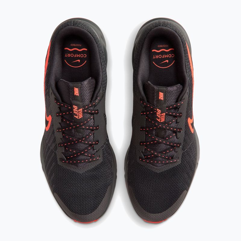 Buty do biegania męskie Nike Run Defy black/anthracite/bright crimson 5