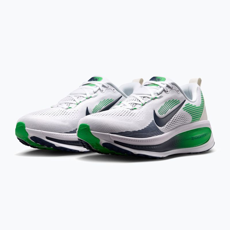 Buty do biegania męskie Nike Vomero 18 white/green spark/midnight navy 3
