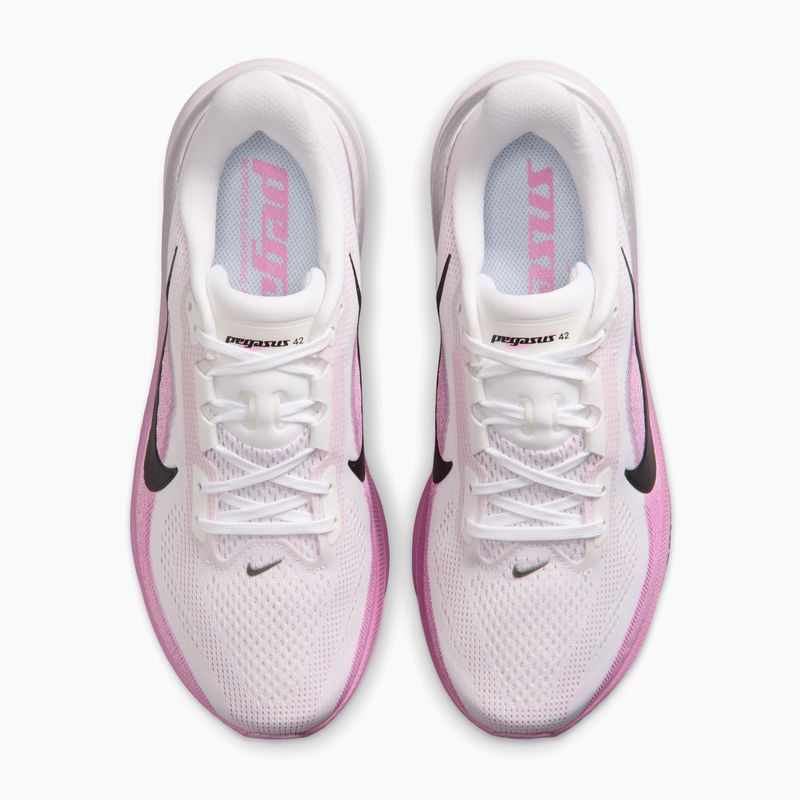 Buty do biegania damskie Nike Pegasus 42 white/light magenta/bleached lilac/black 5
