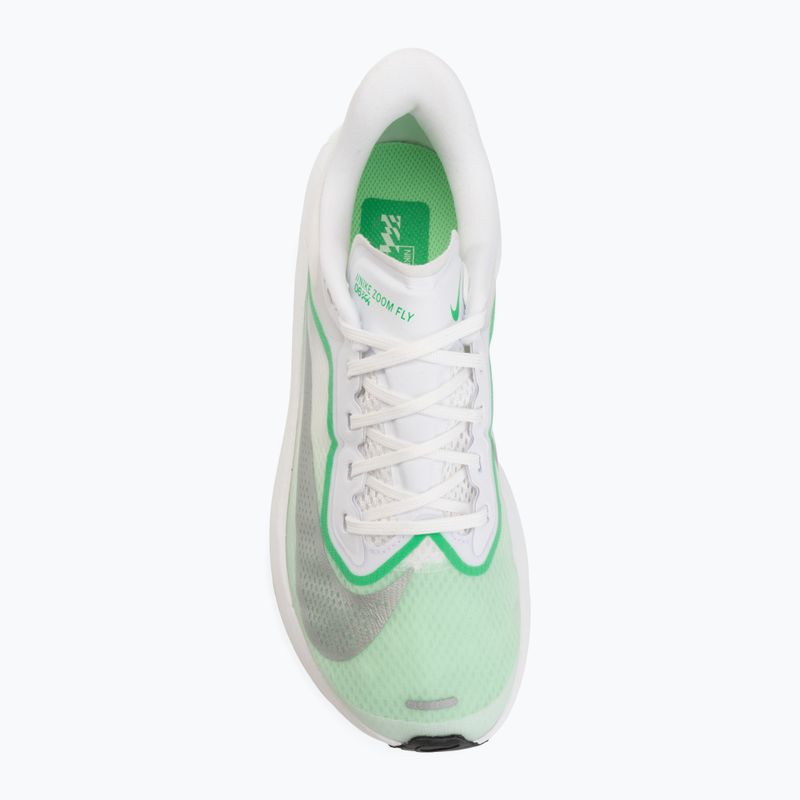 Buty do biegania damskie Nike Zoom Fly 6 white/illusion green/metallic silver 5