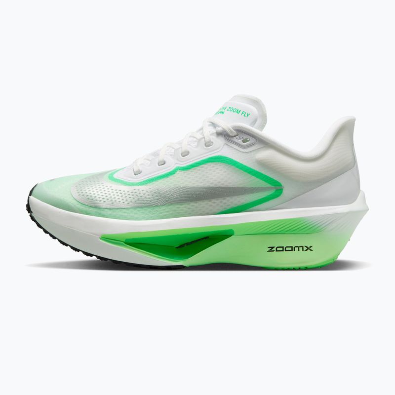 Buty do biegania damskie Nike Zoom Fly 6 white/illusion green/metallic silver 2