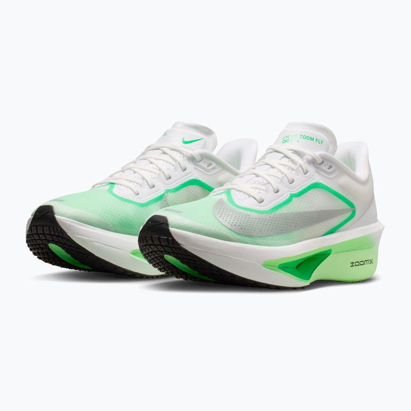 Buty do biegania damskie Nike Zoom Fly 6 white/illusion green/metallic silver 3