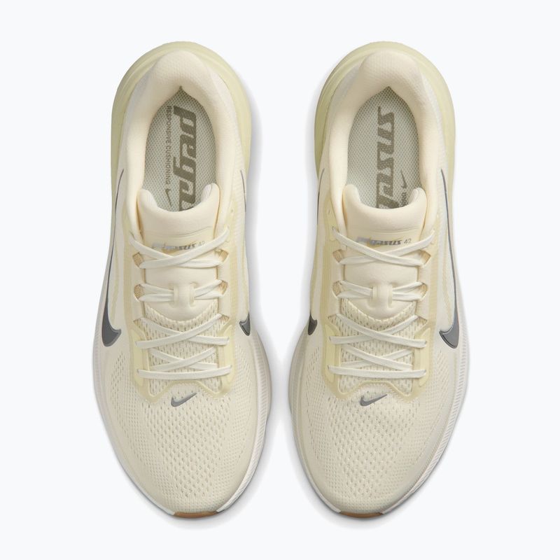 Buty do biegania męskie Nike Pegasus 42 coconut milk/light khaki/metallic silver 4
