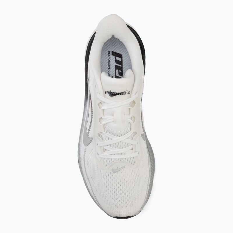 Buty do biegania damskie Nike Pegasus 42 summit white/sail/black/metallic silver 5