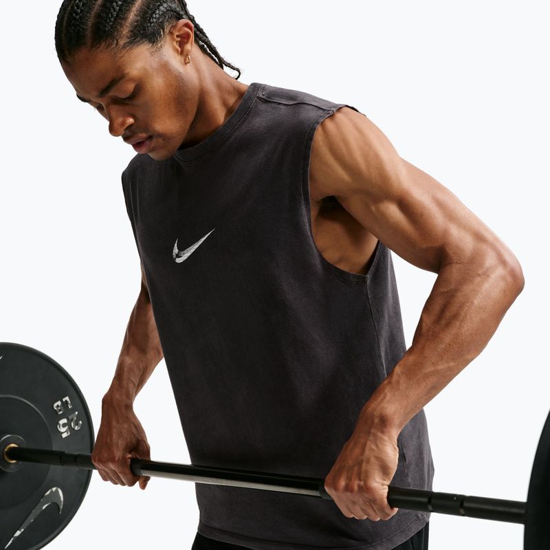 Koszulka treningowa męska Nike Sleeveless T-Shirt black/white 5