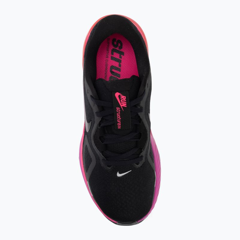 Buty do biegania damskie Nike Structure 26 black/hyper pink/laser crimson/black 5