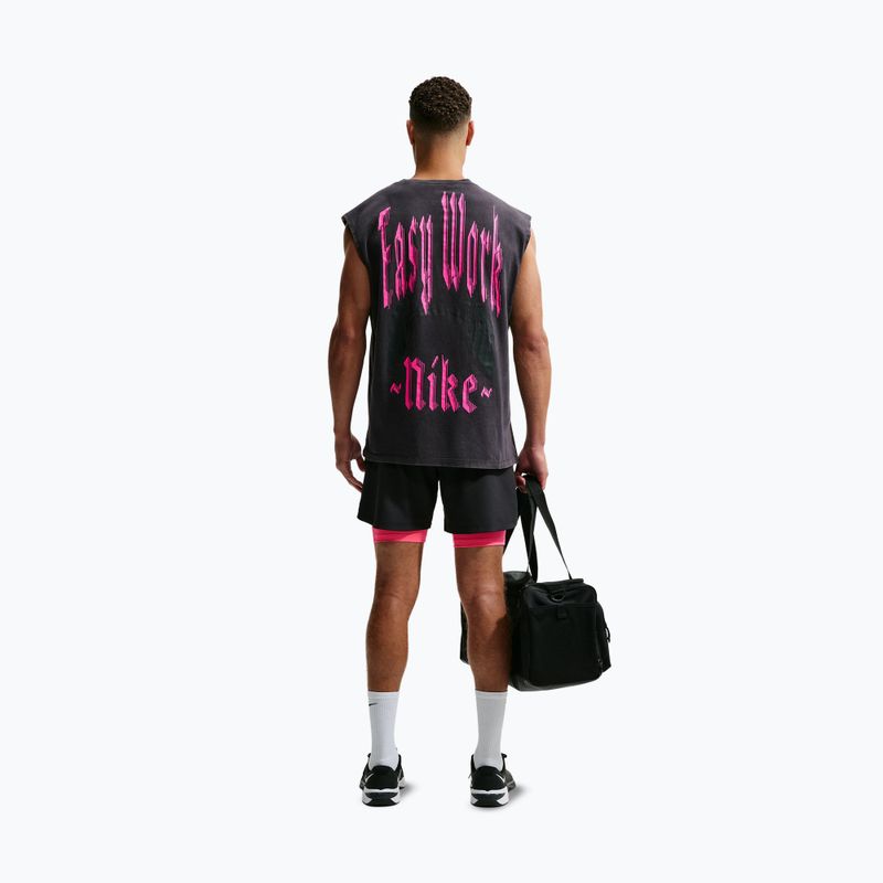 Koszulka treningowa męska Nike Sleeveless T-Shirt black/hyper pink 2