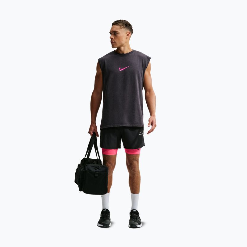 Koszulka treningowa męska Nike Sleeveless T-Shirt black/hyper pink 7