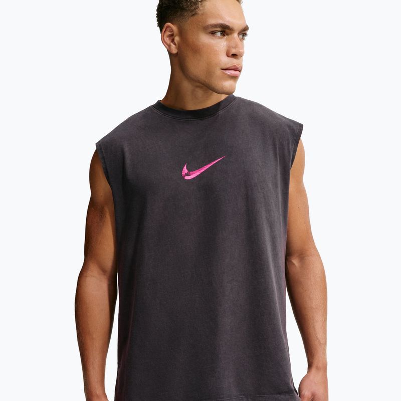 Koszulka treningowa męska Nike Sleeveless T-Shirt black/hyper pink 3