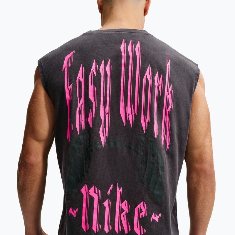 Koszulka treningowa męska Nike Sleeveless T-Shirt black/hyper pink 5