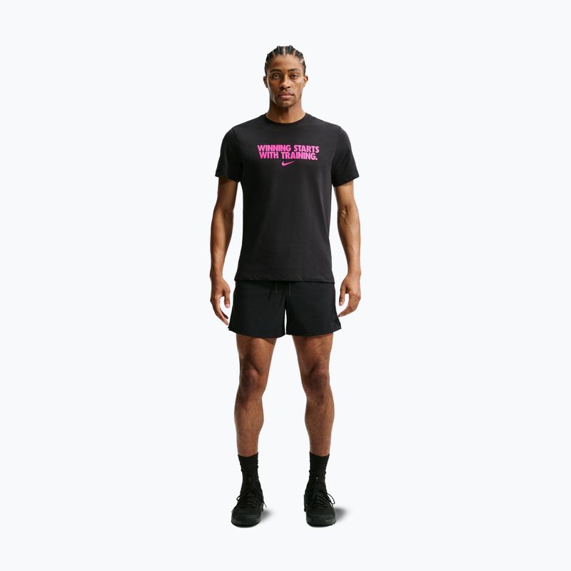 Koszulka treningowa męska Nike Dri-Fit Winning black/hyper pink 7