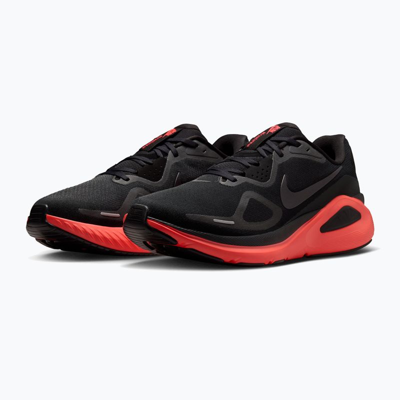 Buty do biegania męskie Nike Structure 26 black/bright crimson/metallic dark grey 3