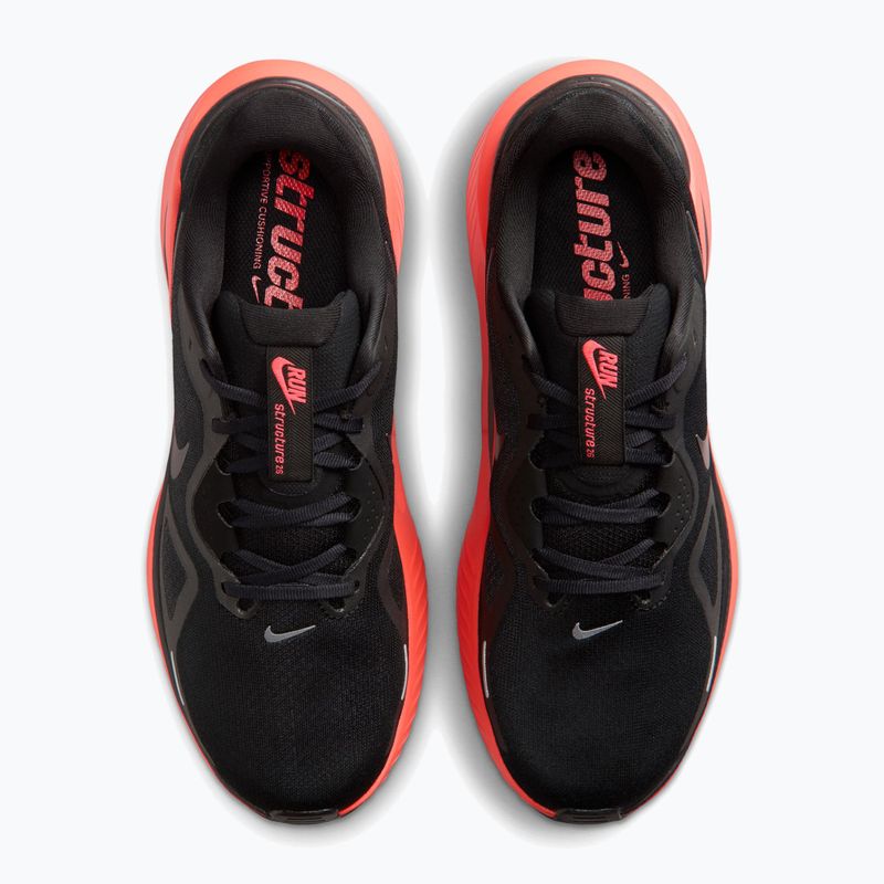 Buty do biegania męskie Nike Structure 26 black/bright crimson/metallic dark grey 5